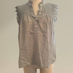 J.Crew Chic Sage Green Ruffle Blouse